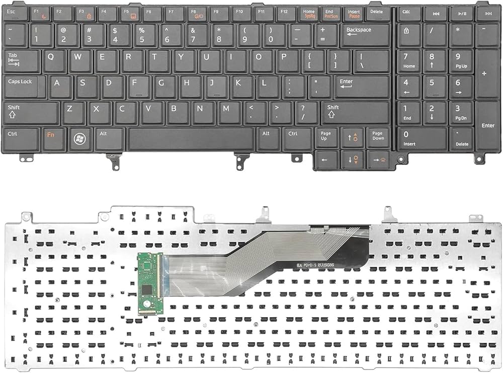 REPLACEMENT KEYBOARD FOR DELL E5520 E5530