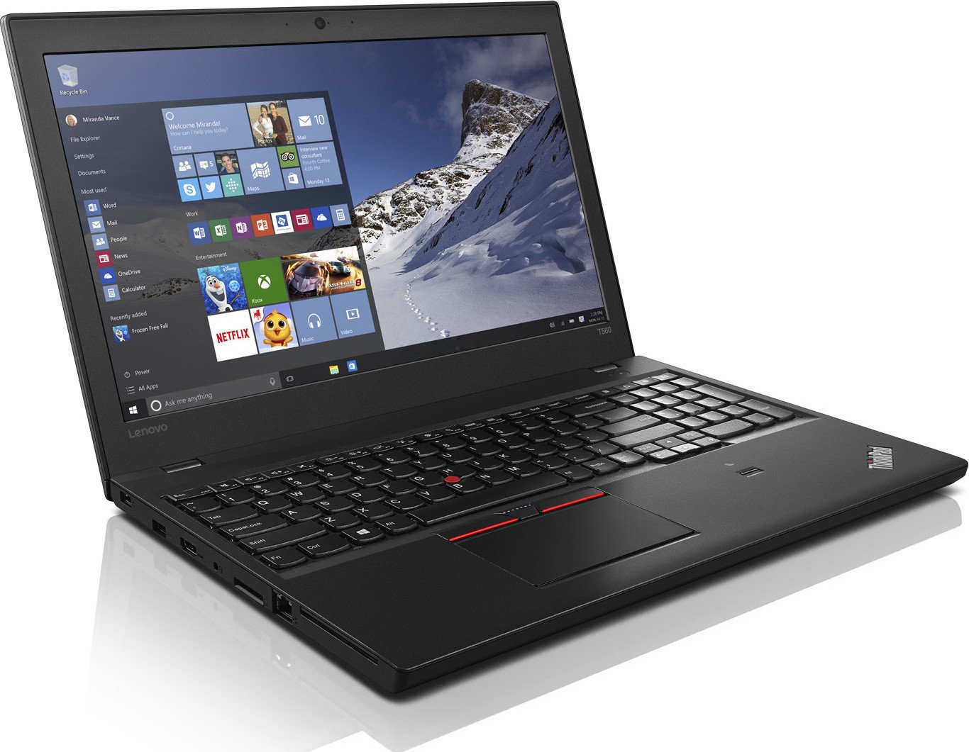 USED LENOVO T560 LAPTOP - CORE I5 - 6TH GEN - 8GB RAM - 256GB SSD - 15.0