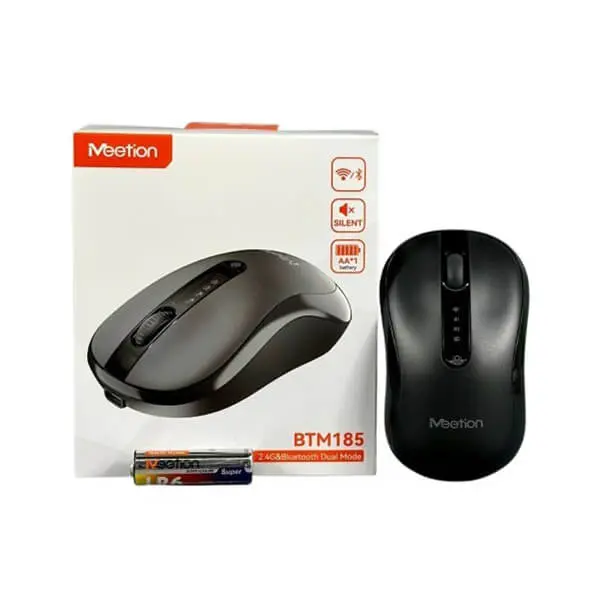 MEETION WIRELESS AND BLUETOOTH SILENT MOUSE BTM185