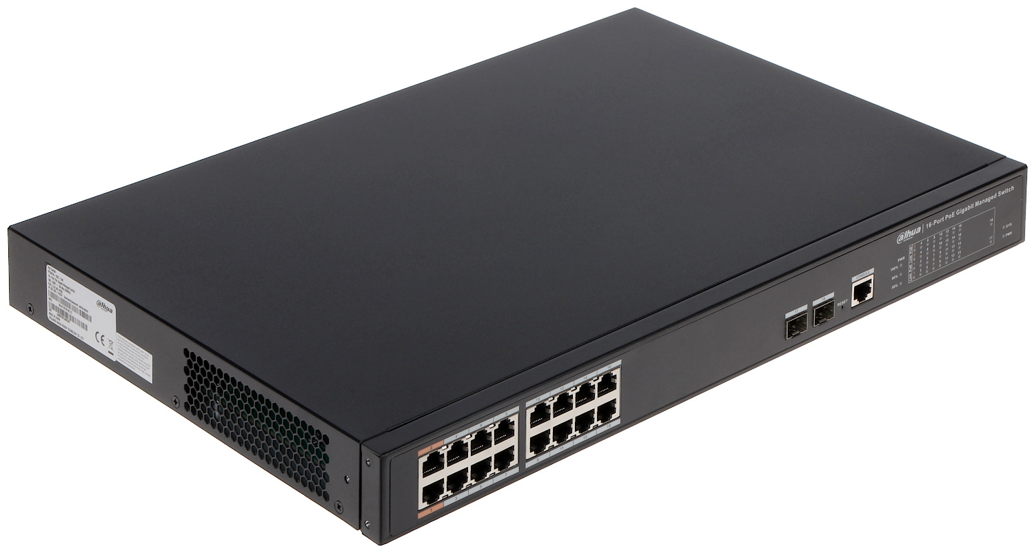 DAHUA POE SWITCH 16 PORT DH-PFS4218-16GT-240