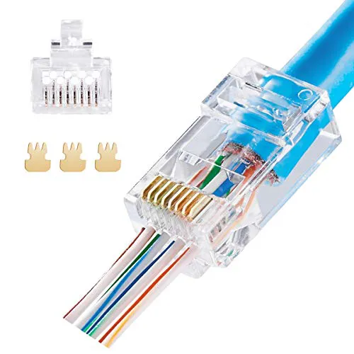 RJ45 CAT5 FEED THRU 100 PCS